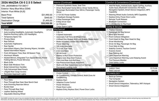 2026 Mazda CX-5 2.5 S Select