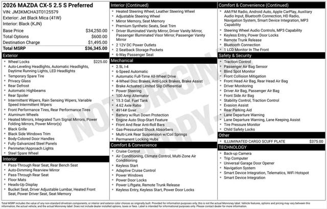 2026 Mazda CX-5 2.5 S Preferred