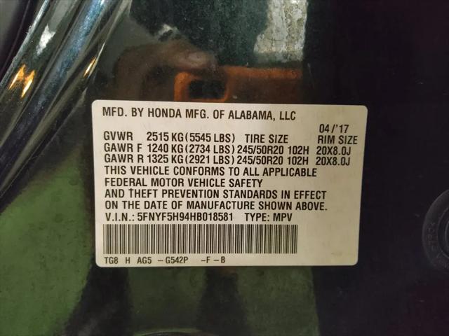 2017 Honda Pilot Touring