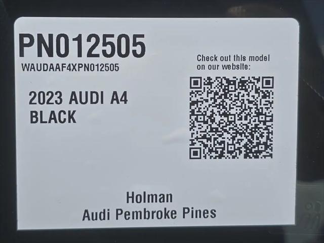 2023 Audi A4 Premium 45 TFSI S line quattro S tronic