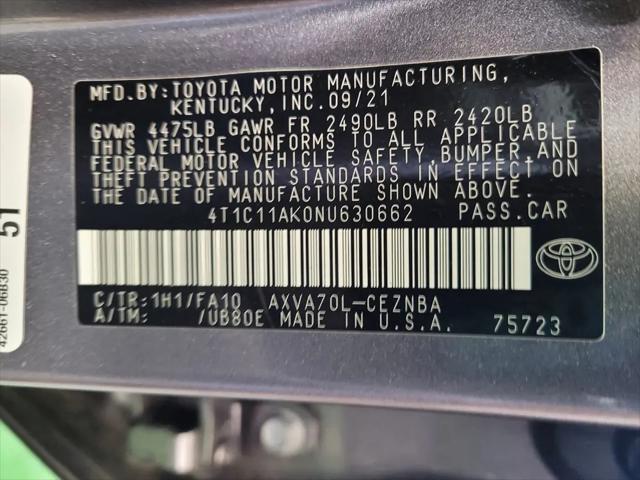 2022 Toyota Camry LE