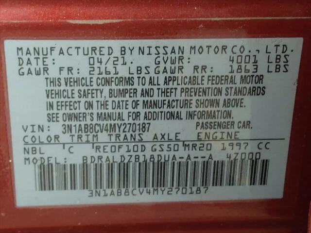 2021 Nissan Sentra SV Xtronic CVT