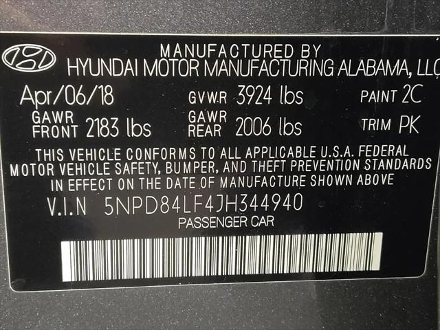 2018 Hyundai Elantra SEL