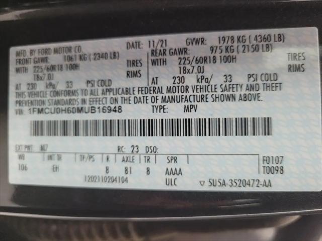 2021 Ford Escape SEL
