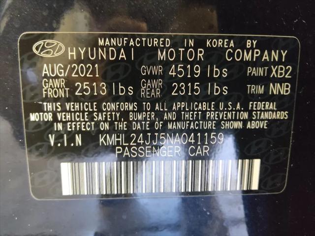 2022 Hyundai Sonata Hybrid Blue
