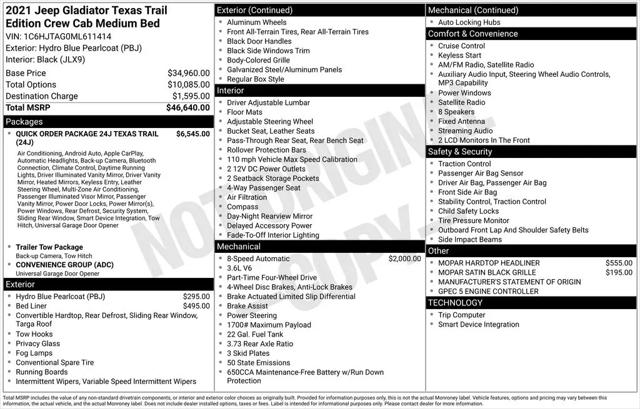 2021 Jeep Gladiator Sport