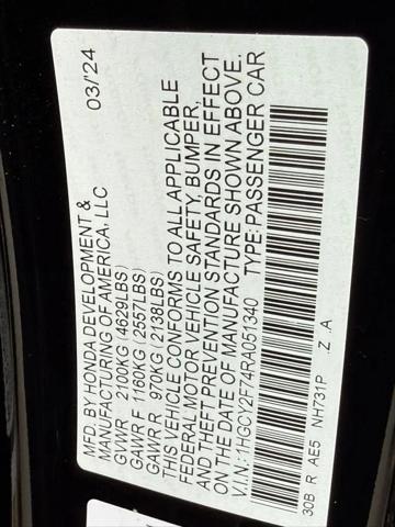 2024 Honda Accord Hybrid Sport-L