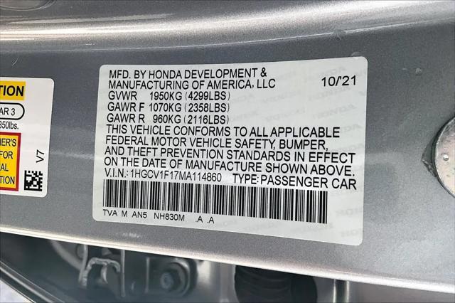 2021 Honda Accord LX