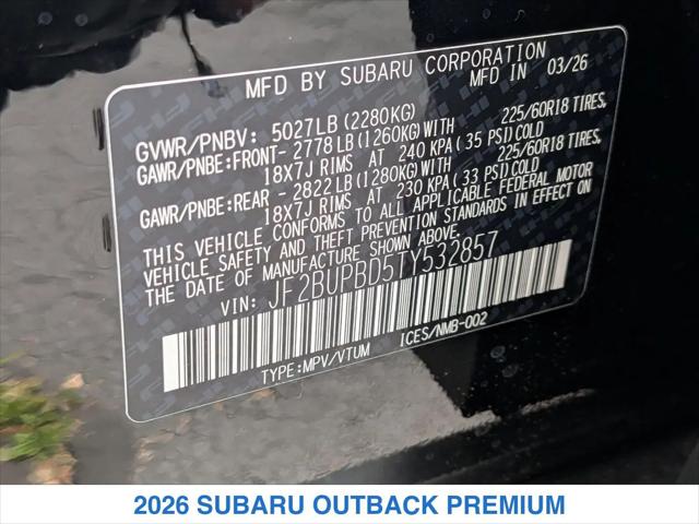 2026 Subaru Outback Premium