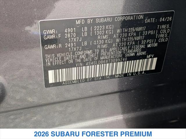 2026 Subaru Forester Premium