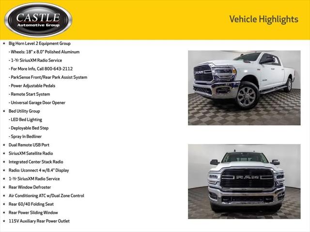 2019 Ram 2500 Big Horn Crew Cab 4x4 6'4" Box