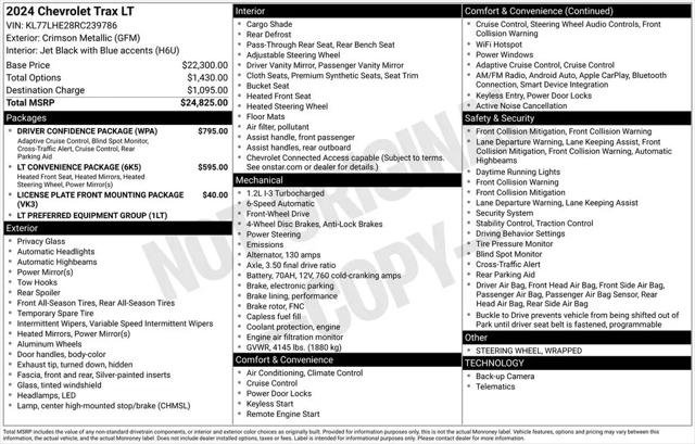 2024 Chevrolet Trax FWD LT