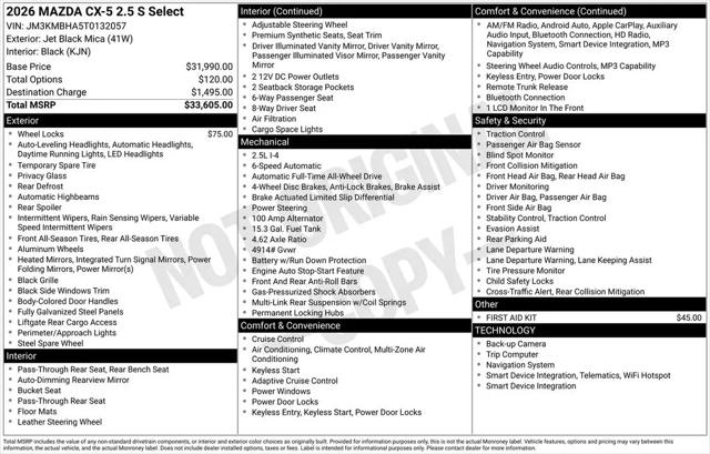 2026 Mazda CX-5 2.5 S Select