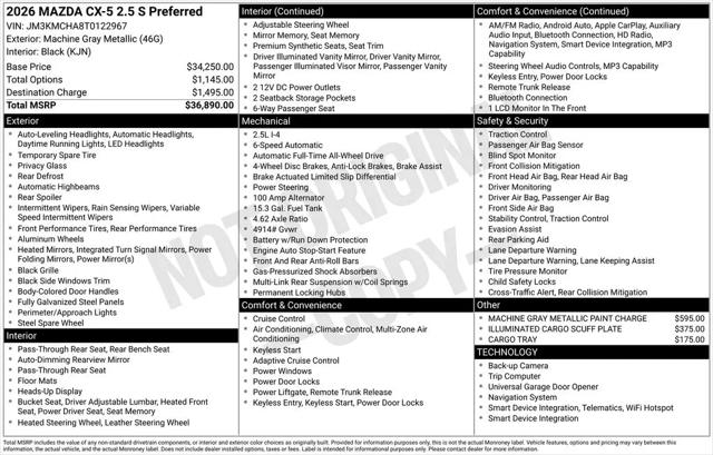 2026 Mazda CX-5 2.5 S Preferred