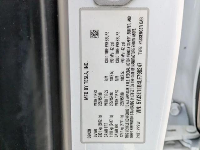 2020 Tesla Model 3 Long Range Dual Motor All-Wheel Drive