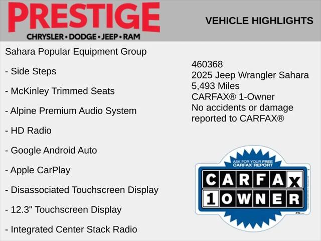 2025 Jeep Wrangler 4-Door Sahara 4x4