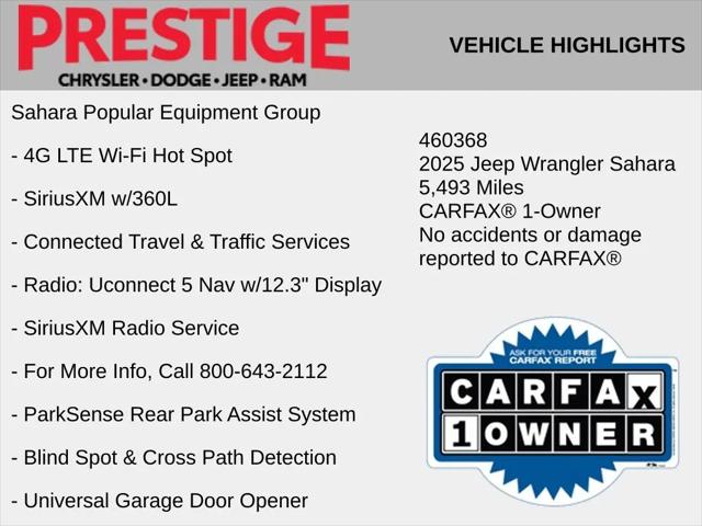2025 Jeep Wrangler 4-Door Sahara 4x4