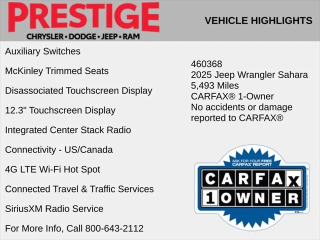 2025 Jeep Wrangler 4-Door Sahara 4x4