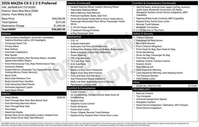 2026 Mazda CX-5 2.5 S Preferred