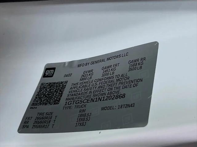 2022 GMC Canyon 2WD Crew Cab Short Box Elevation