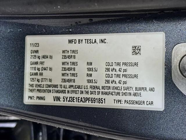 2023 Tesla Model 3 Rear-Wheel Drive