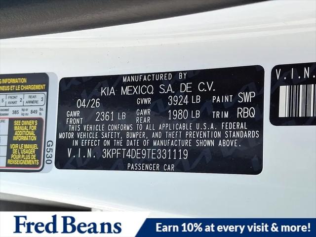 2026 Kia K4 LX