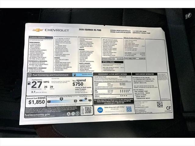 2026 Chevrolet Equinox FWD RS