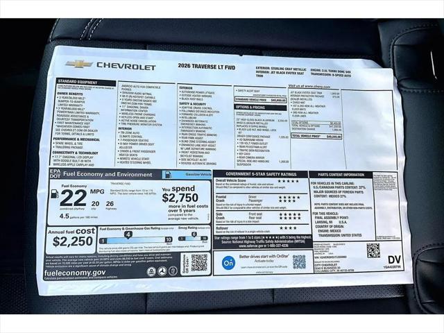 2026 Chevrolet Traverse FWD LT