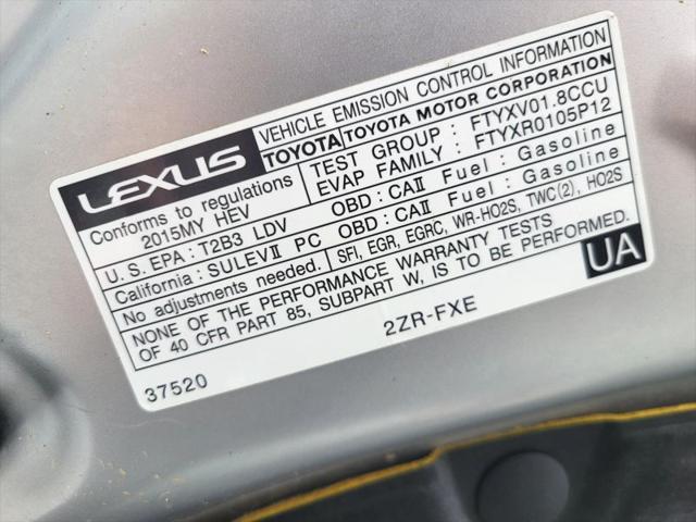 2015 Lexus CT 200h 200h