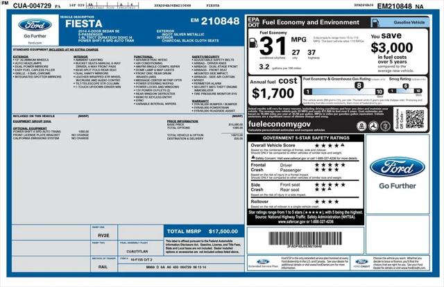 2014 Ford Fiesta SE