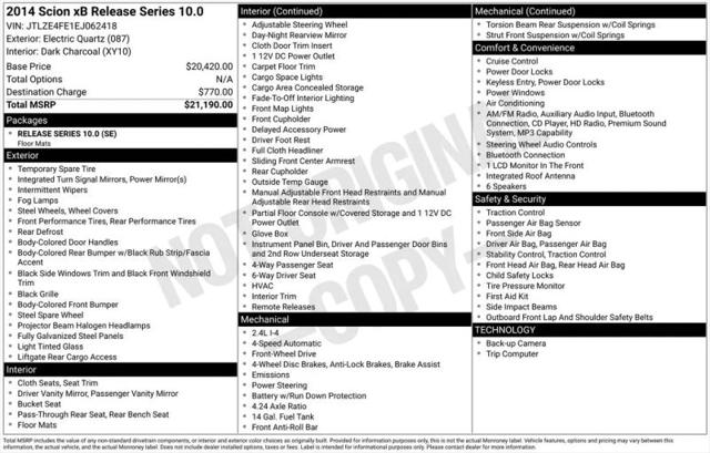 2014 Scion xB Release Series