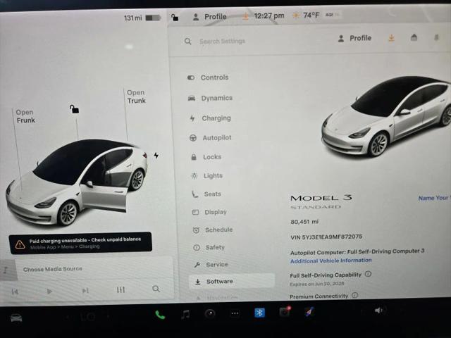 2021 Tesla Model 3 Standard Range Plus Rear-Wheel Drive
