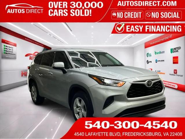 2021 Toyota Highlander L for sale in Fredericksburg, VA