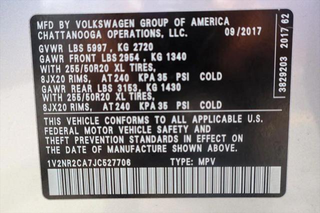 2018 Volkswagen Atlas 3.6L V6 SEL Premium
