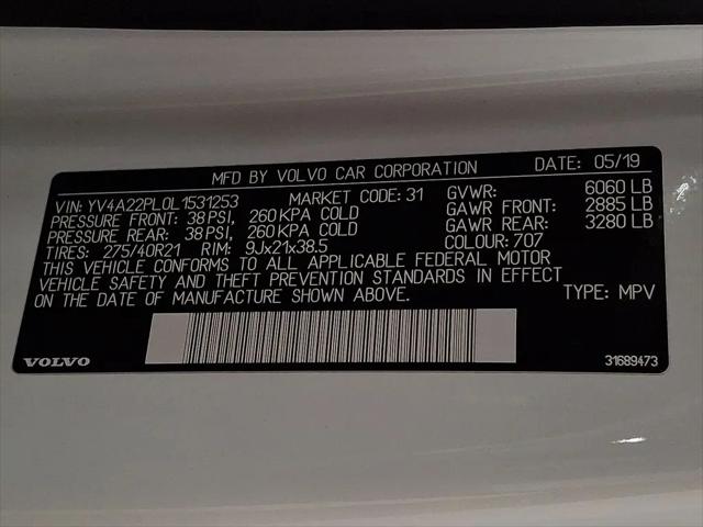 2020 Volvo XC90 T6 Inscription 7 Passenger