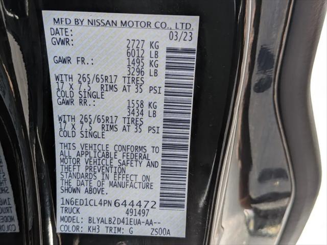 2023 Nissan Frontier King Cab SV 4x2