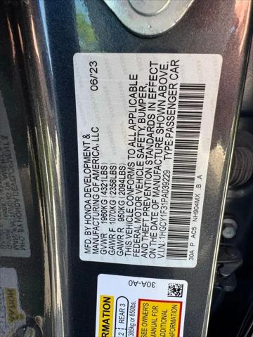 2023 Honda Accord EX