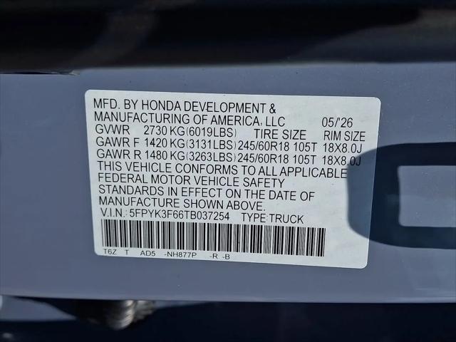 2026 Honda Ridgeline TrailSport