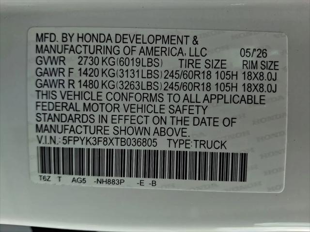 2026 Honda Ridgeline Black Edition