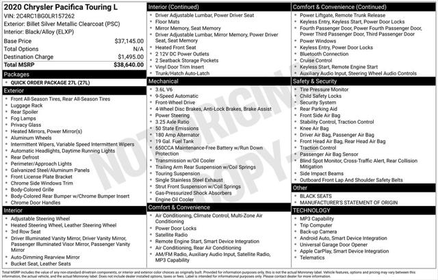 2020 Chrysler Pacifica Touring L for sale in Santa Clara, CA
