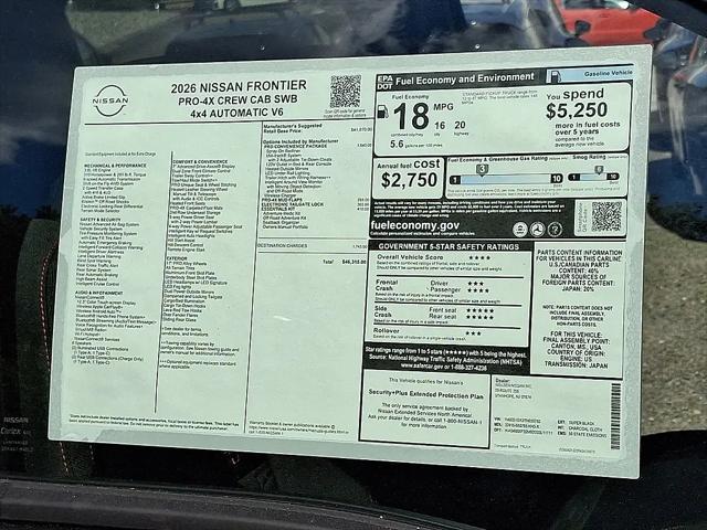 2026 Nissan Frontier Crew Cab PRO-4X 4x4
