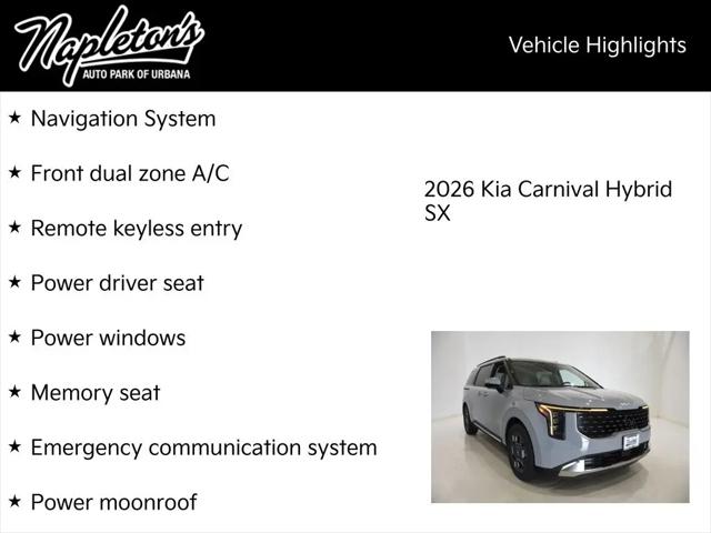 2026 Kia Carnival MPV SX