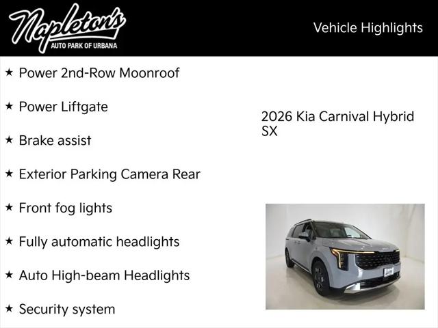 2026 Kia Carnival MPV SX