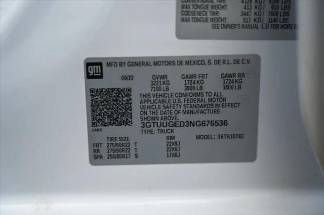 2022 GMC Sierra 1500 4WD Crew Cab Standard Box Denali