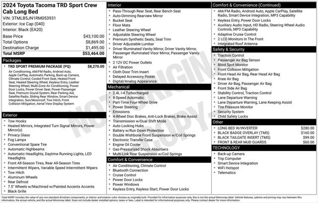 2024 Toyota Tacoma TRD Sport