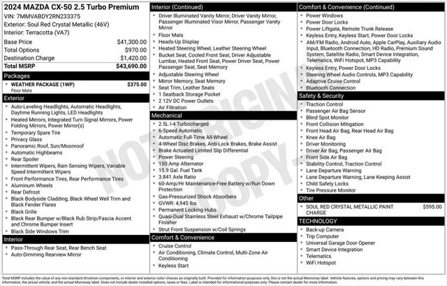 2024 Mazda CX-50 2.5 Turbo Premium
