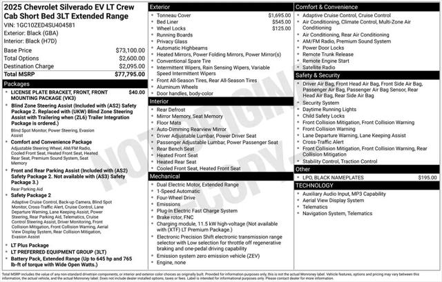 2025 Chevrolet Silverado EV LT