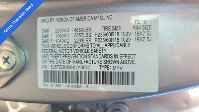 2017 Acura RDX w/Technology Package