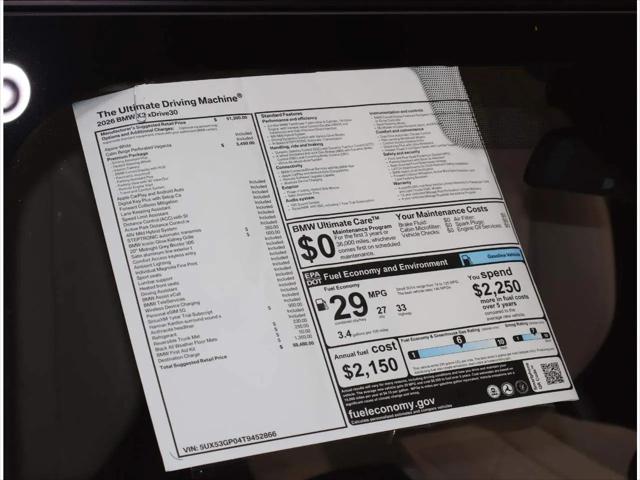 2026 BMW X3 30 xDrive