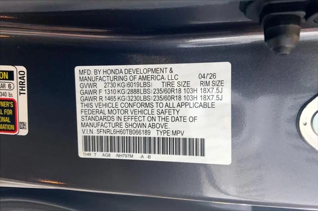 2026 Honda Odyssey EX-L